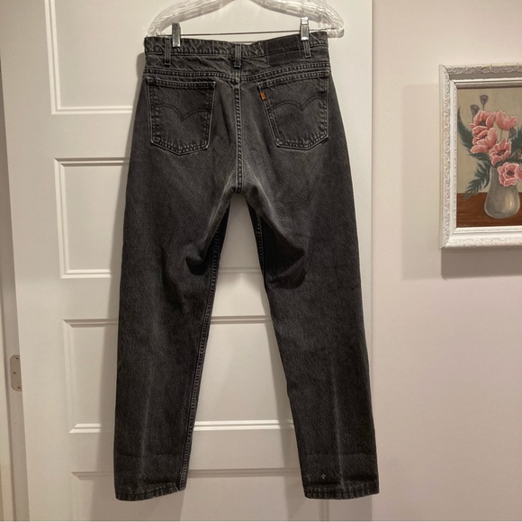 Vintage Orange Tab Black Levi’s Jeans With Alterations - Picture 5 of 8